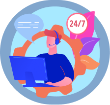 Creator support team available around the clock